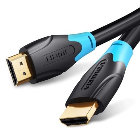 Vention AACBG Cable HDMI 2.0 4K Macho/Macho 1.5m Negro - Conexión 4K Nítida y Alta Velocidad de Transferencia