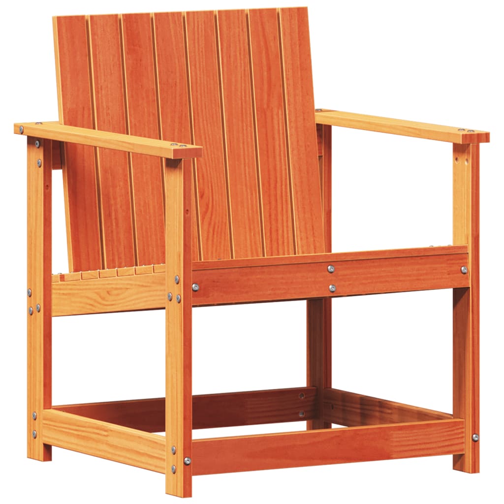 Vidaxl Silla de Jardín de Madera Maciza de Pino 62x56x77 Cm
