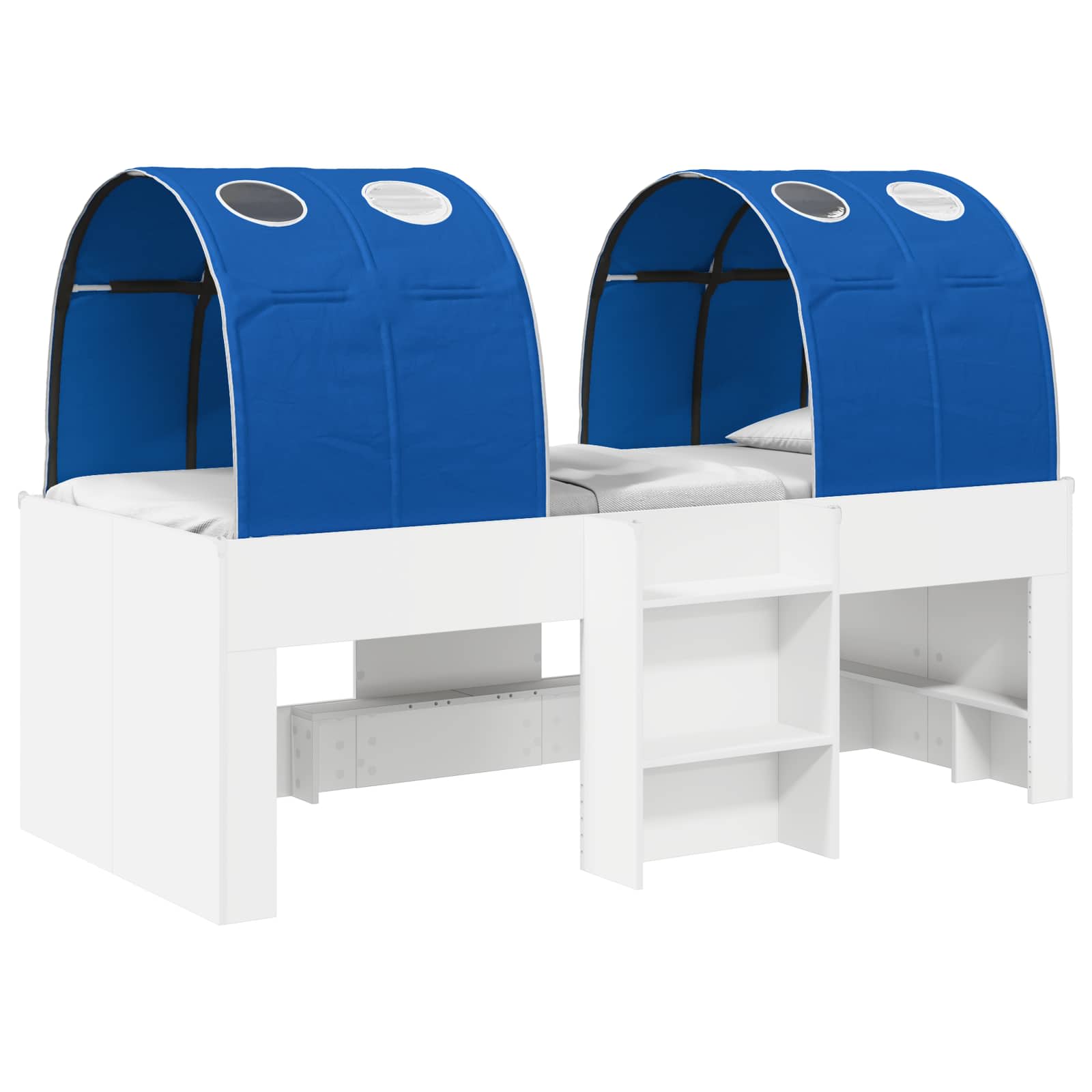 vidaXL Cama con Túnel 3 uds. Madera de ingeniería 80 x 200 cm Multicolor