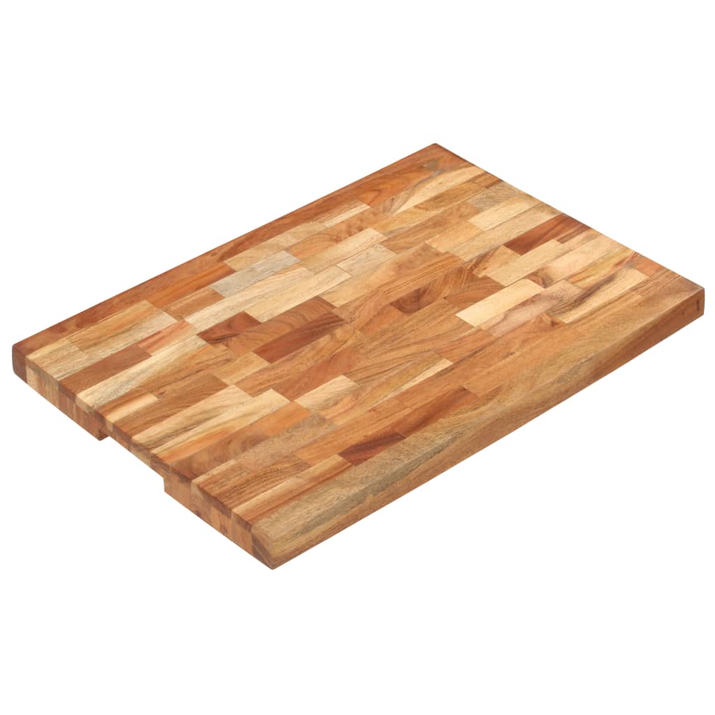 vidaXL Madera Maciza de Acacia Tabla de Cortar Rebanar Corte Picar Dimensiones 40 x 30 x 4 cm, 50 x 35 x 4 cm, 60 x 40 x 4 cm