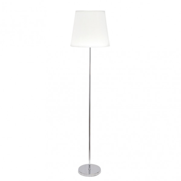 Lampara de Pie Salon Maldivas 1xe27 Cromo/blanco 40d de FABRILAMP.