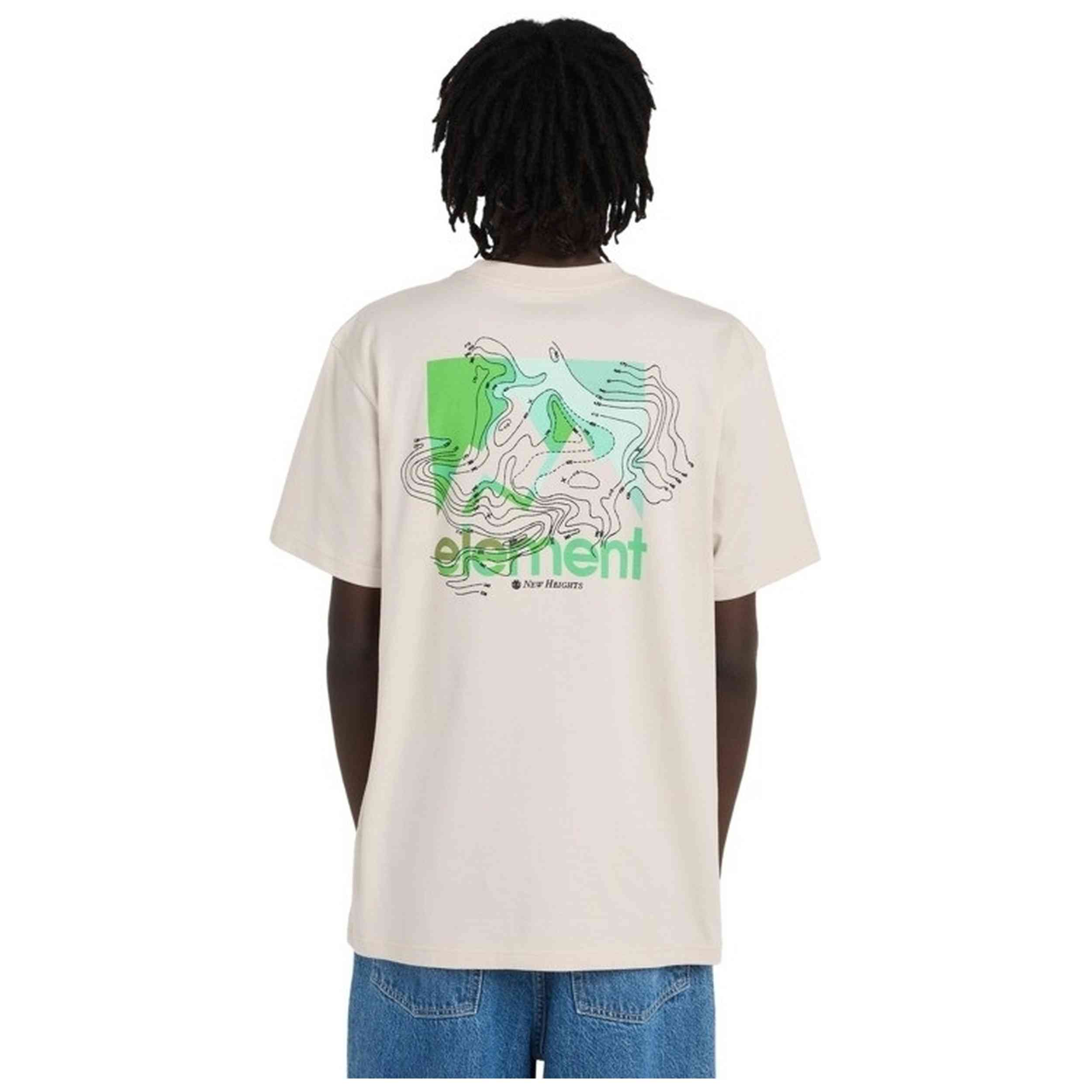 Camiseta De Manga Corta Element modelo New Heights para Hombre en color Beige