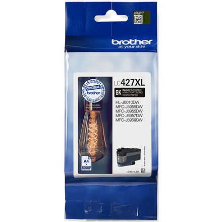 Brother LC | 427XLBK | Negro | Cartucho de tinta | 6000 páginas