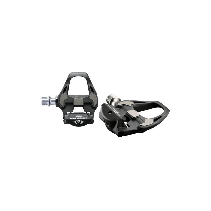 Shimano - Pedales Ultegra R8000 SPD-SL para ciclismo de carretera, cuerpo de compuesto de carbono ligero, plataforma extraancha y eje 4 mm más largo para máxima transferencia de potencia