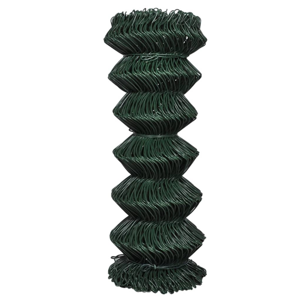 Valla de Alambre Acero Galvanizado Vidaxl 15x1 M - Gris, Verde, Plateado