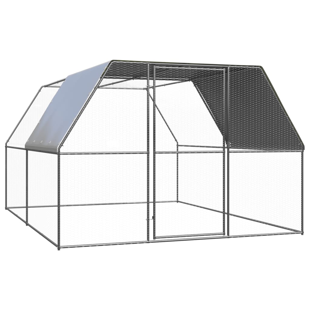 vidaXL Jaula gallinero de exterior de acero galvanizado Multitalle