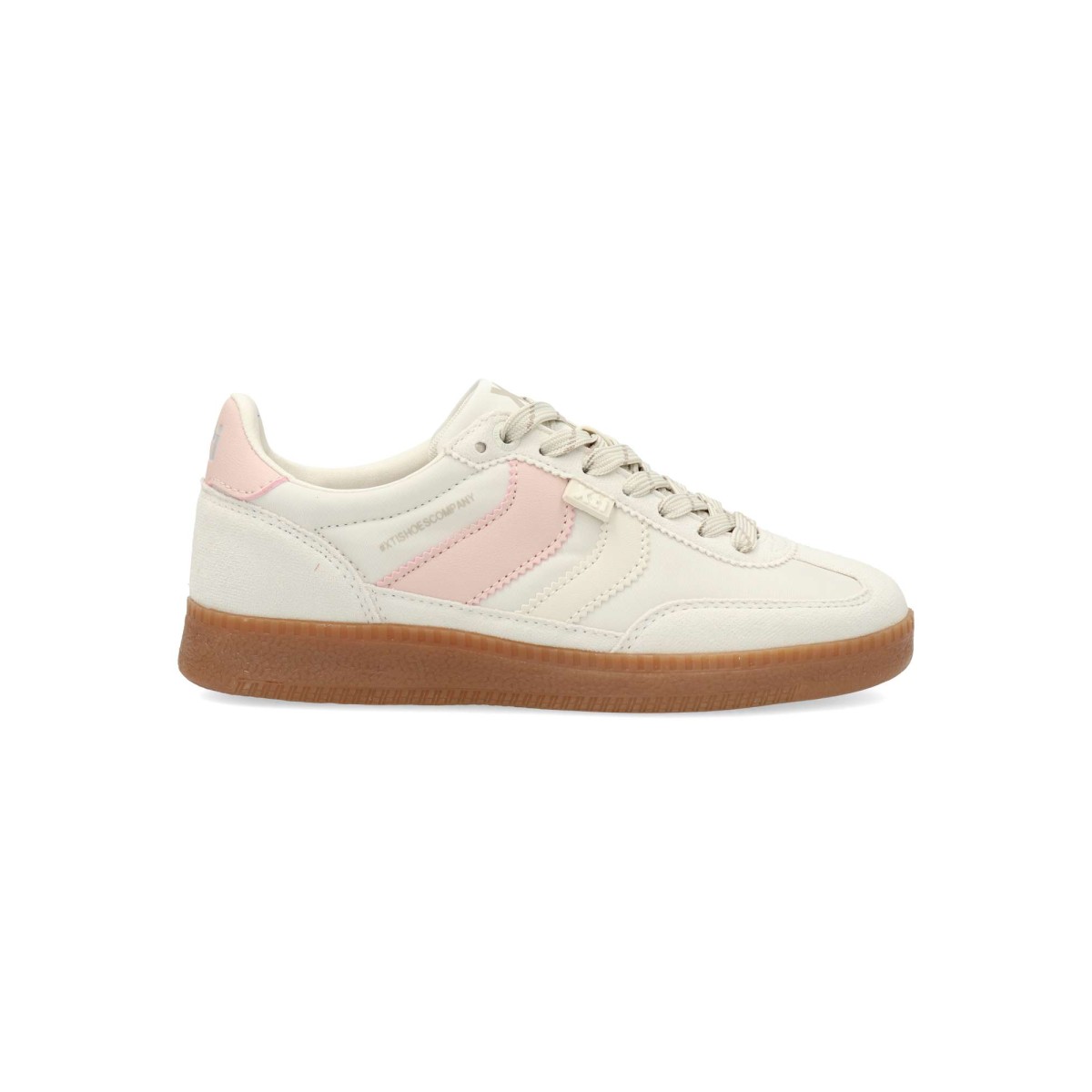 XTI - Bamba deportiva casual vegana para mujer con diseño moderno y dinámico, suela de goma caramelo, ideal para look diario cómodo