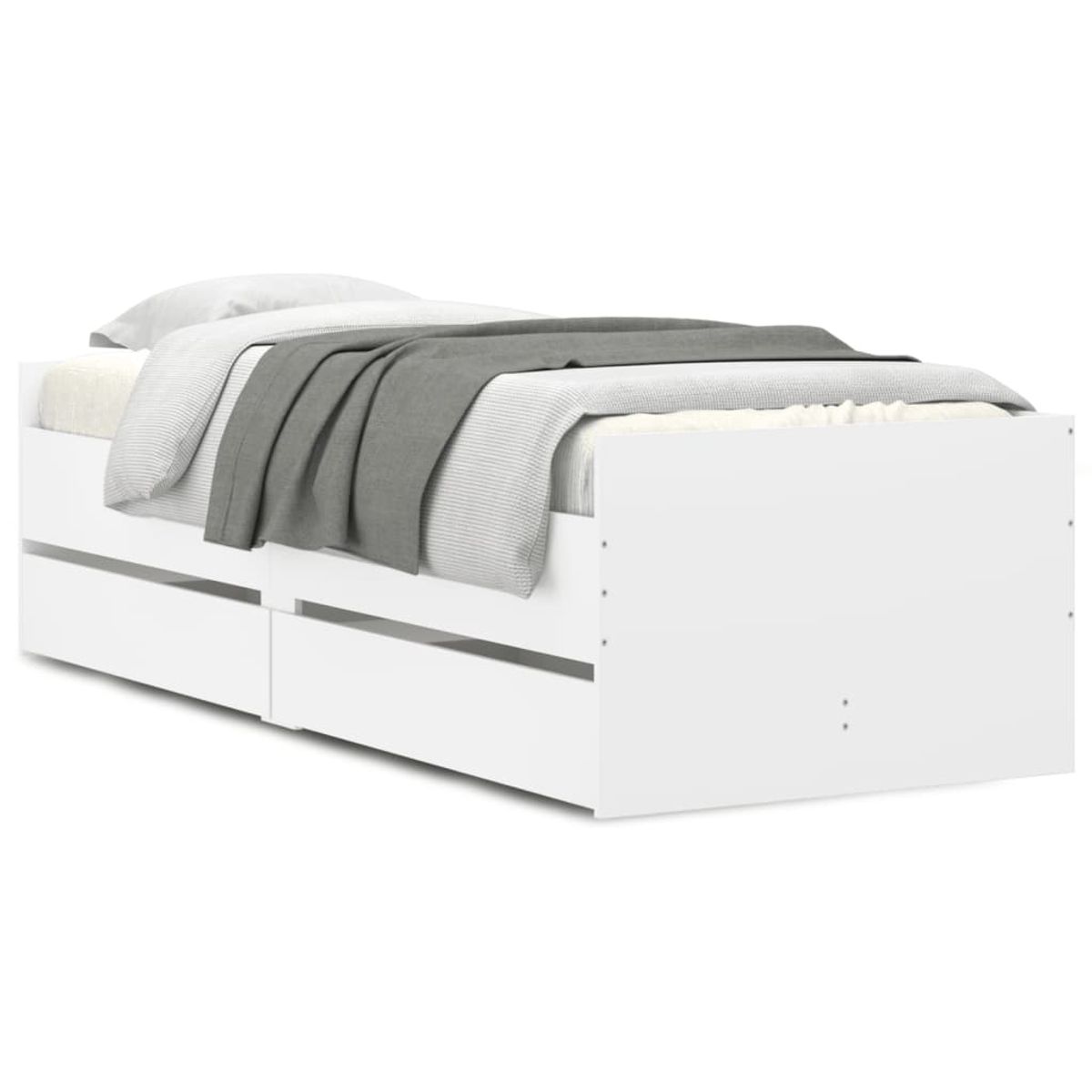 Estructura de cama Vita con 2 cajones + panel trasero 50 cm