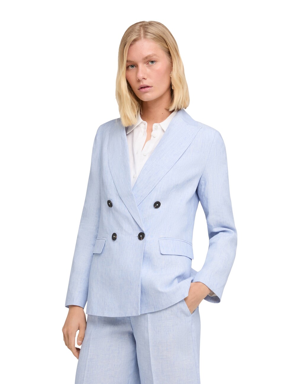 Motivi - Blazer cruzado de lino