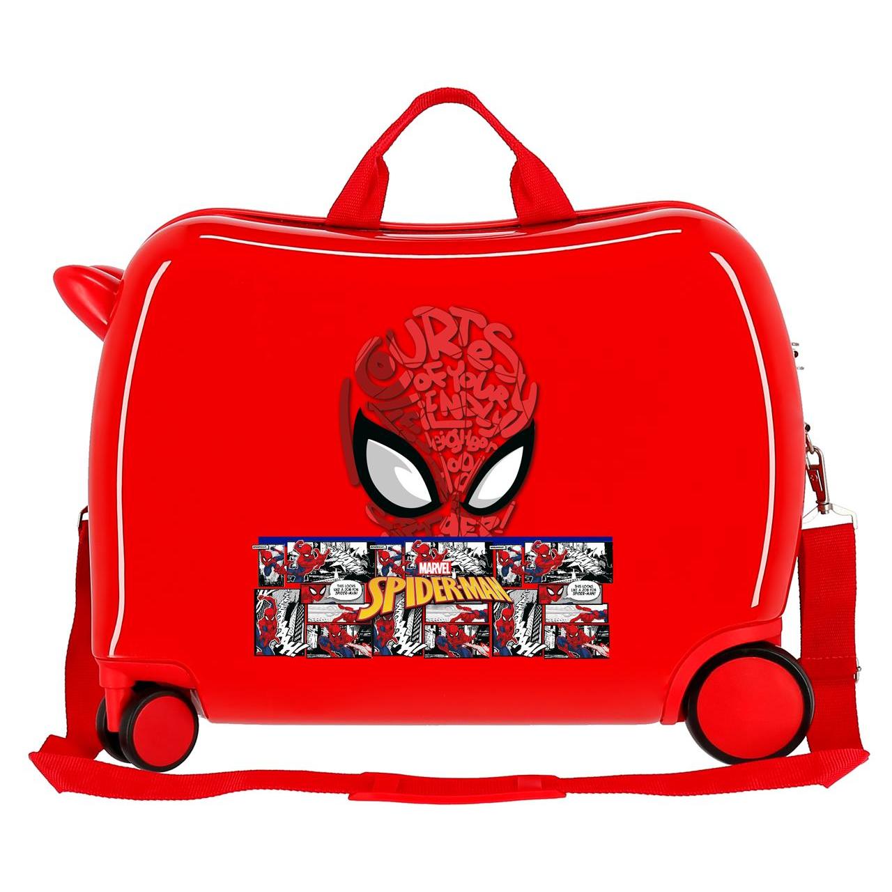 Marvel Spiderman Maleta Correpasillos Spiderman Comic Rojo