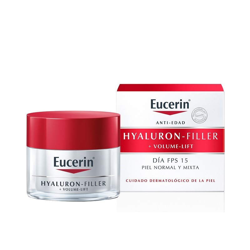 EUCERIN HYALURON FILLER VOLUME CREMA DE DIA 15FPS PIEL NORMAL Y MIXTA 50ML