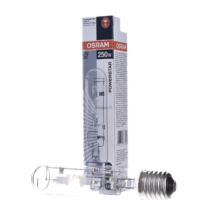 OSRAM - Bombilla HQI-T 250W E40 de halogenuros metálicos para iluminación profesional en comercios y oficinas, 20.000 lm, 5500K, 16.000 horas, luces interiores y apliques pared interior
