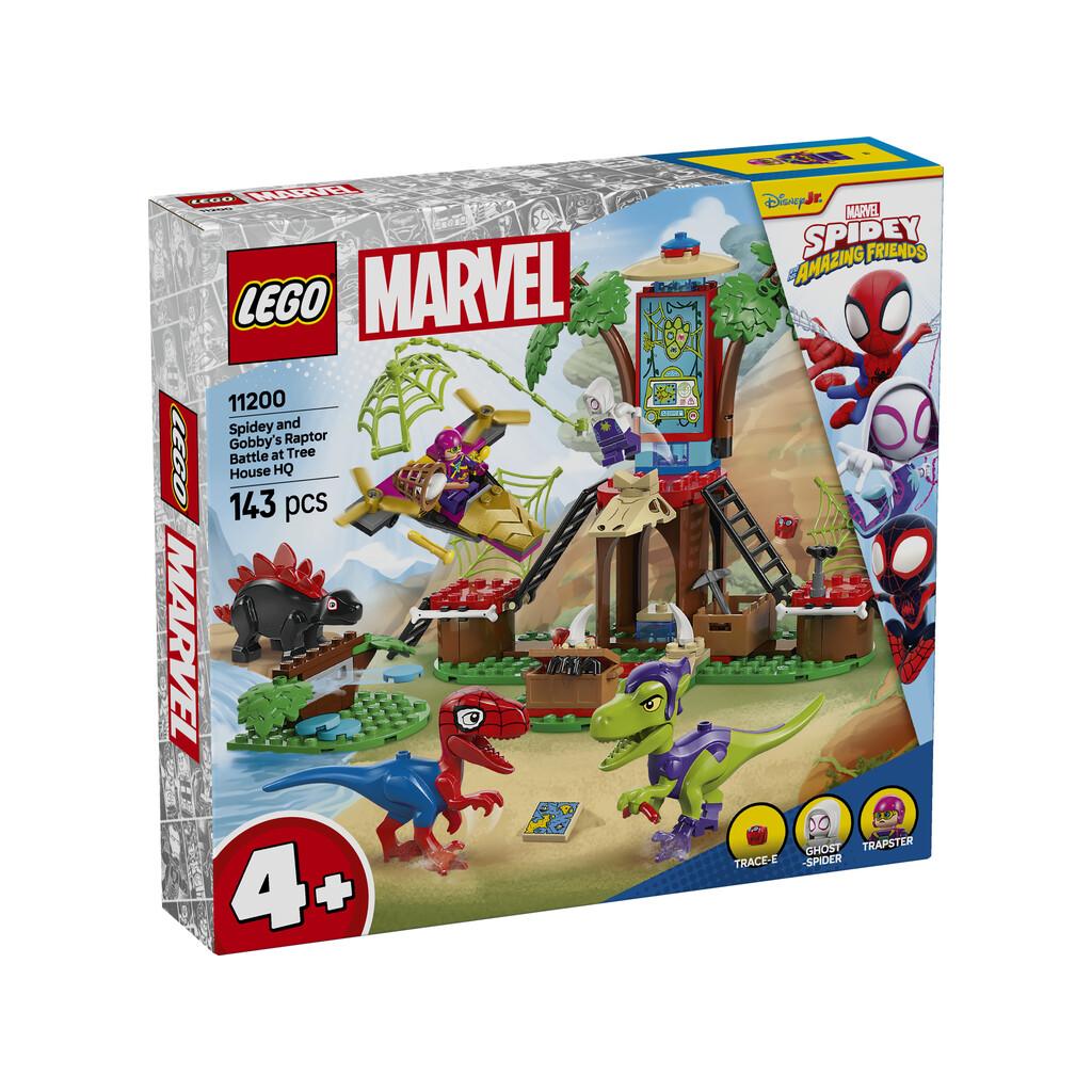 Lego Marvel Spidey y Gobby: Batalla de Raptores en la Base de la Casa del Árbol