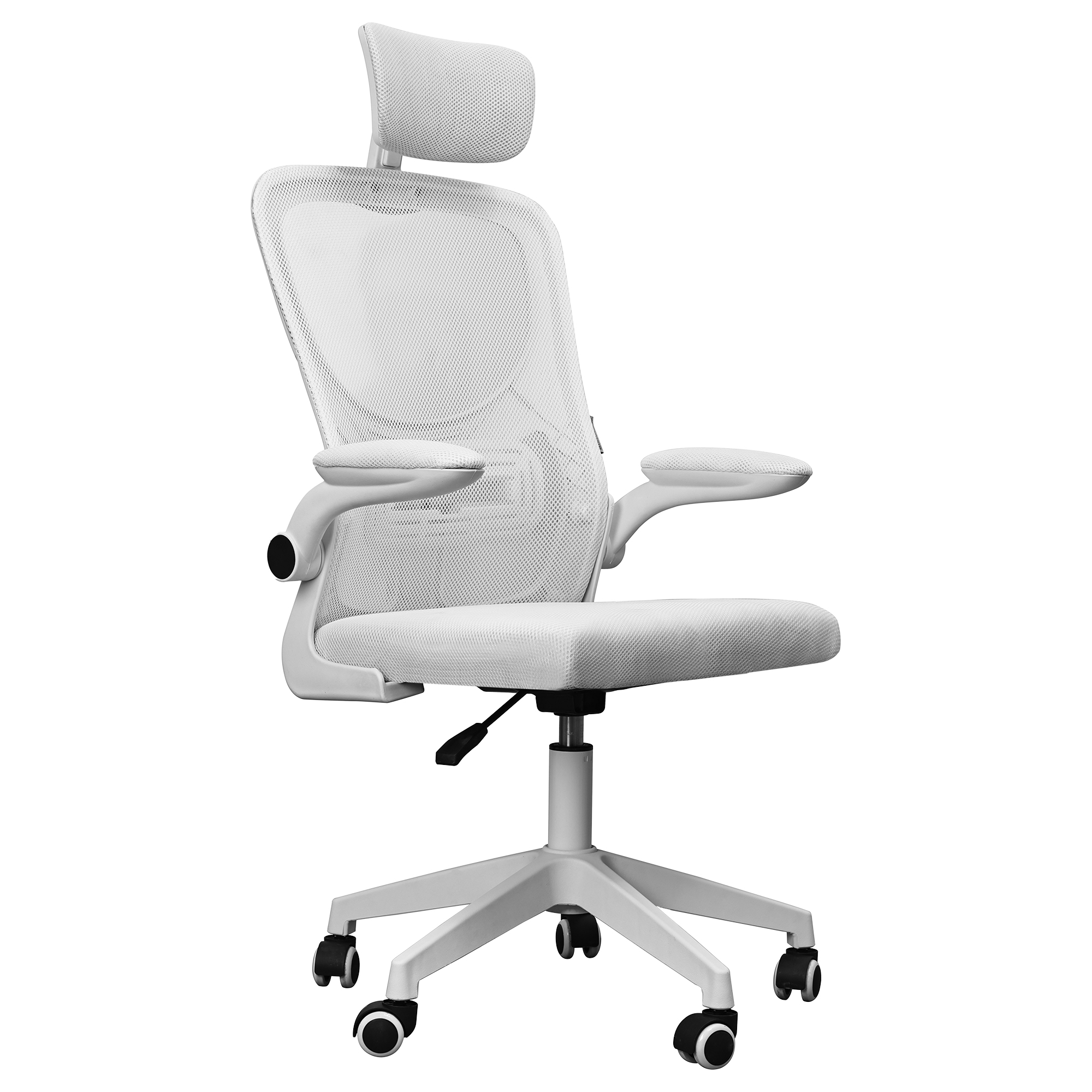 Mars Gaming MGC-ERGOPLUS, Silla Ergonómica Profesional, Soporte Lumbar Dinámico Adaptable, Malla Transpirable, Altura Regulable entre 115-125cm, Reposabrazos Plegables, Reposacabezas Ajustable, Silla Gaming Gris, Negra, Blanca, Azul o Rosa