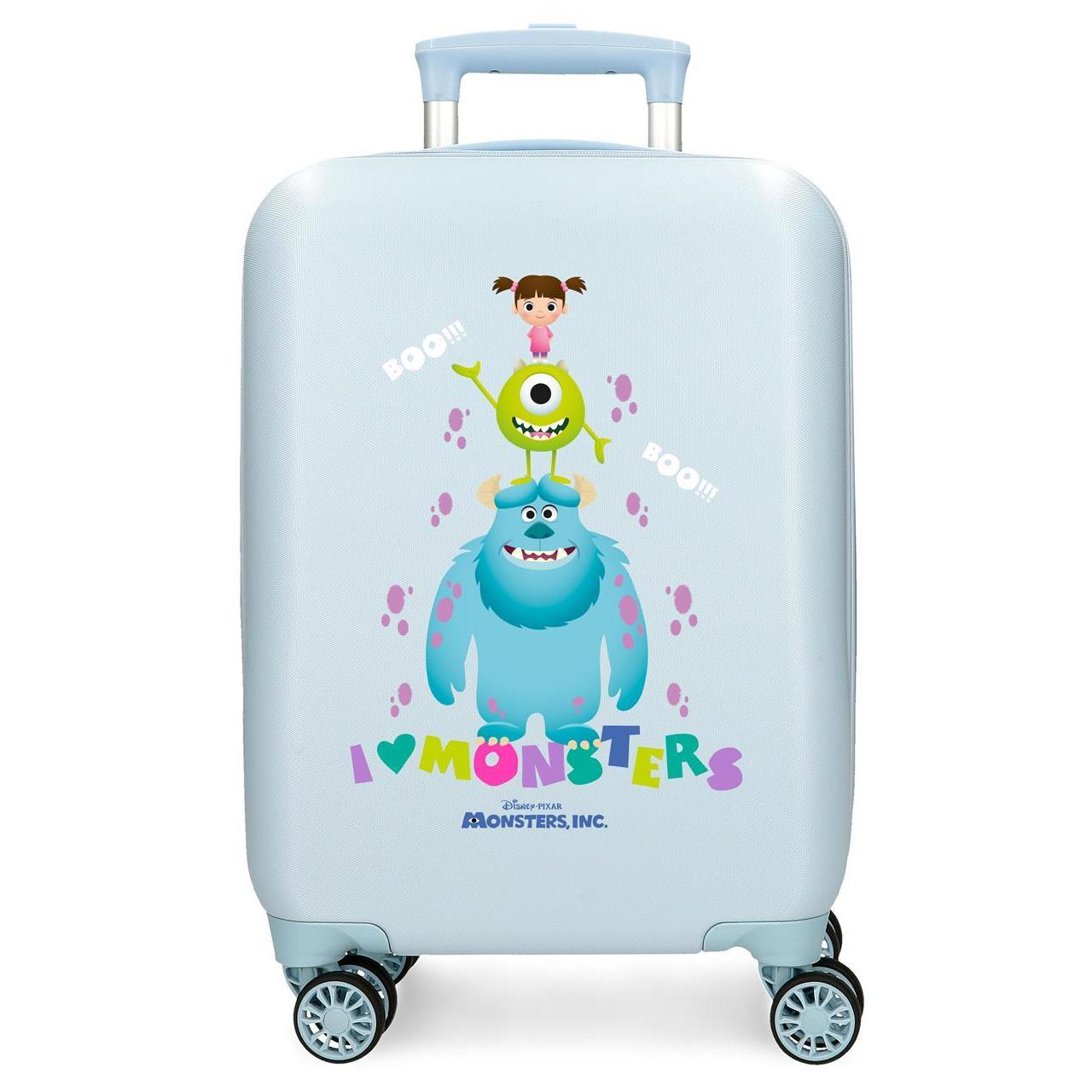 Maleta de cabina Monsters inc Boo azul claro 33x50x20 cm