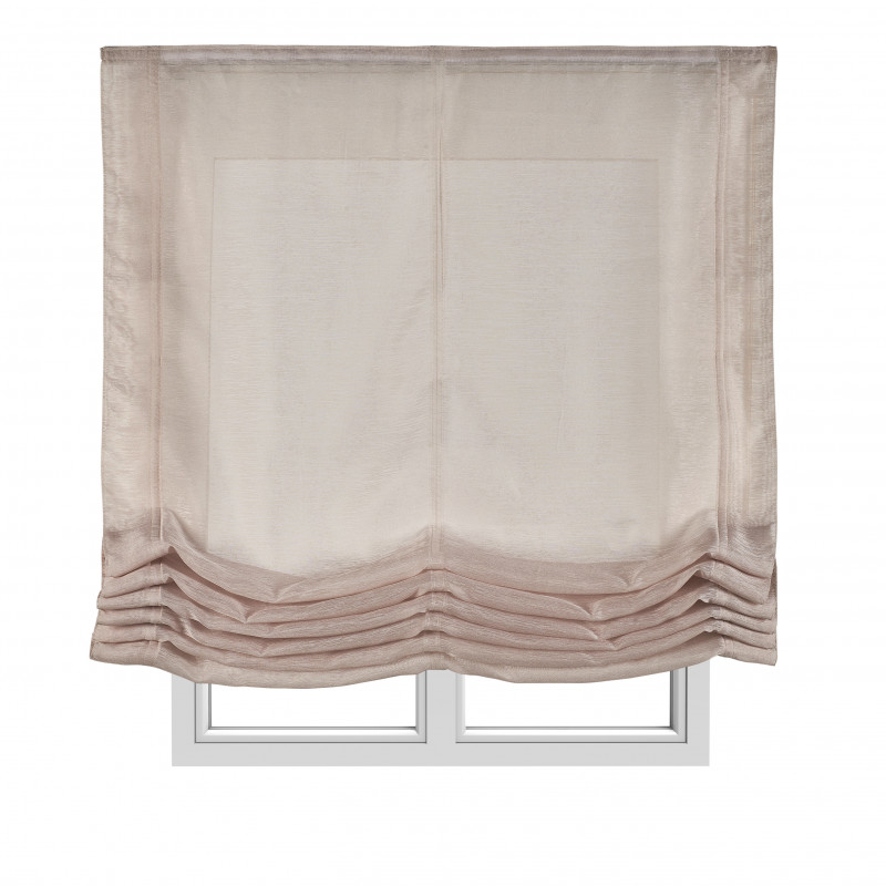 STORESDECO Estores Plegables Sin Varillas  básico Translúcido transparente, Estores Paqueto de Tela, 100% Poliéster, Ideales para Ventanas, Estores plegables Infantil, Perfectas para Salón, Dormitorio y Comedor