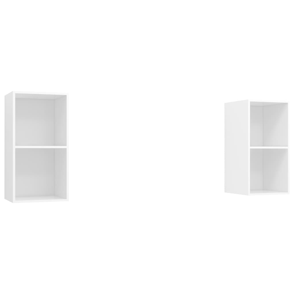vidaXL Muebles de salón de pared 2 piezas madera ingeniería, Mueble de Salon, Mueble TV, Mueble TV salon, Mesa de TV, Mueble tele