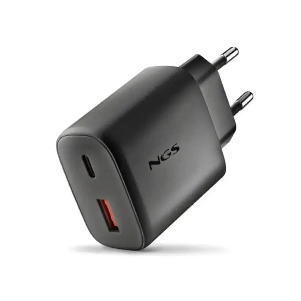 Cargador NGS ERA 45W Black GaN USB-C USB-A Carga Rápida Universal