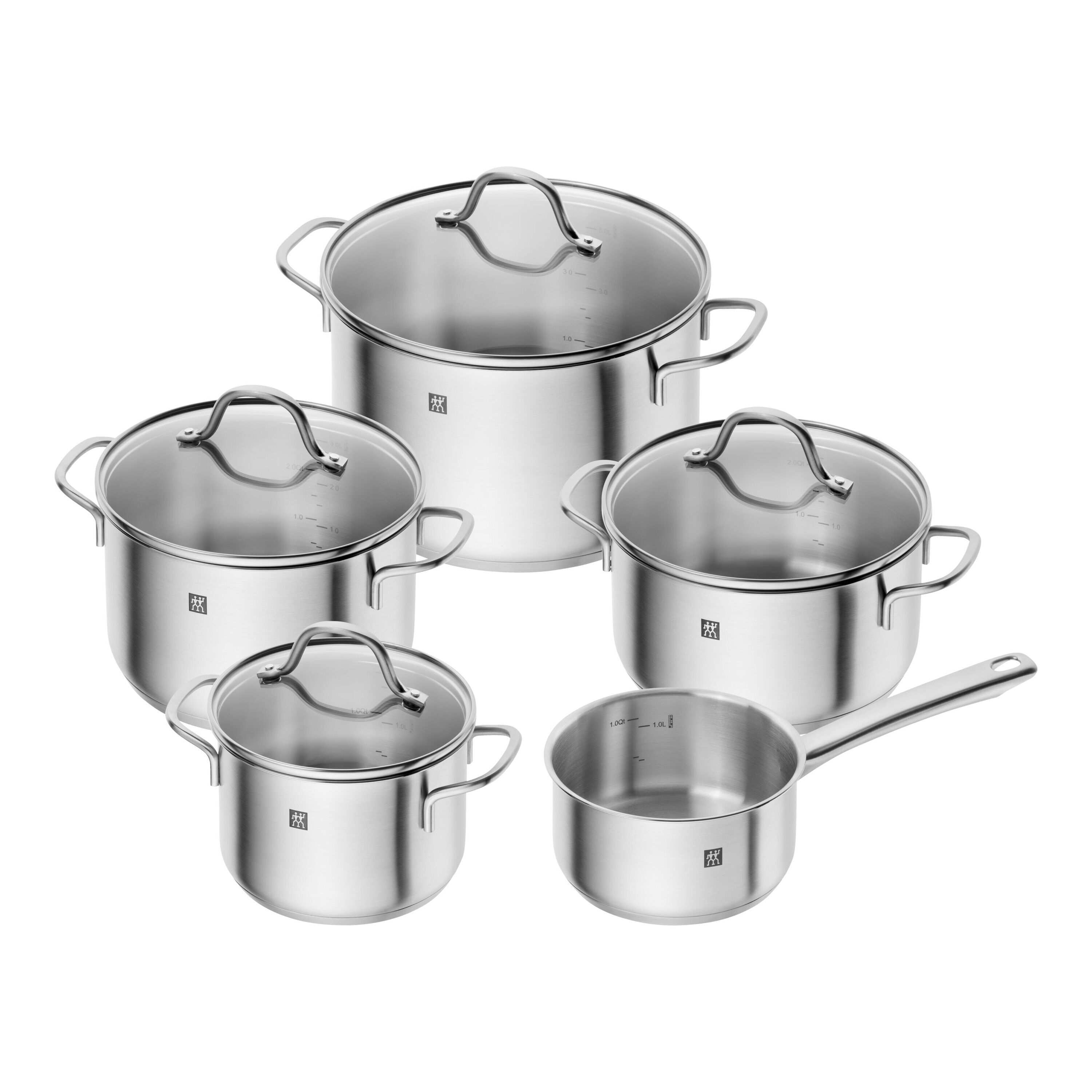 ZWILLING Flow Batería de cocina 5-pzs, 18/10 Acero inoxidable