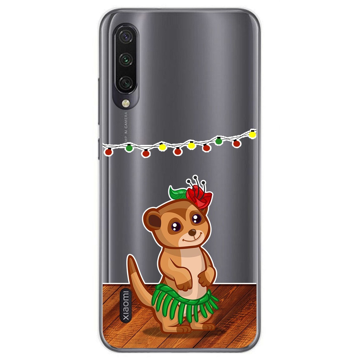 Tumundosmartphone Funda Gel Transparente para Xiaomi Mi A3 diseño Suricata Dibujos