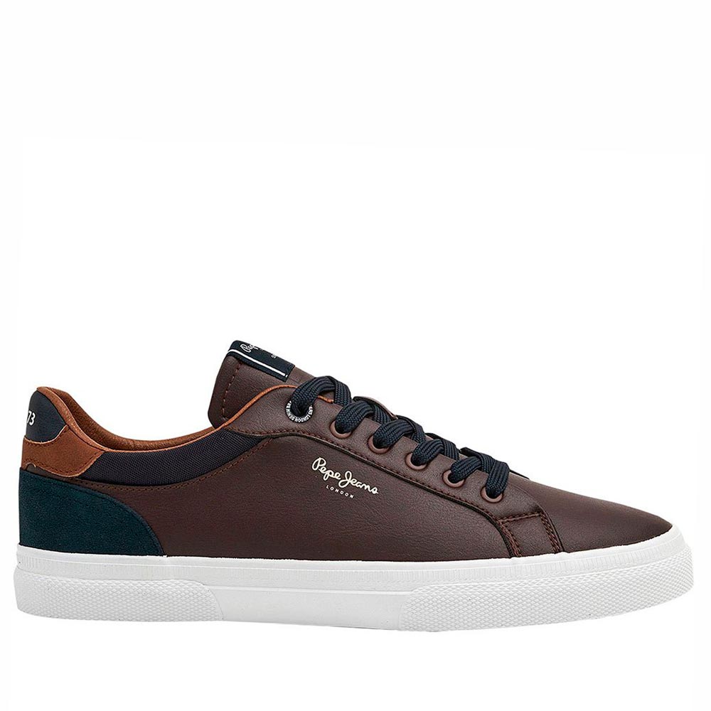 Zapatillas deportiva tipo sneaker para hombre Pepe Jeans Kenton Court 878 Marrón