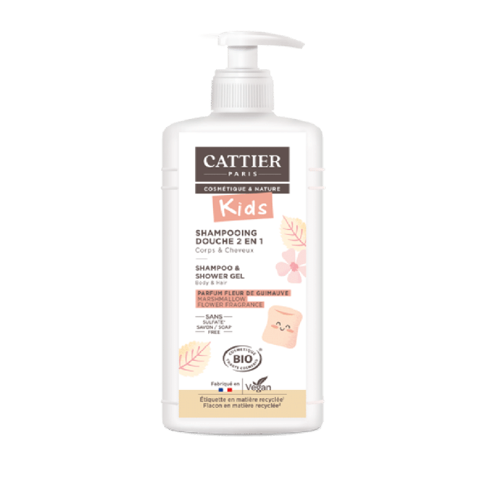 Champú y gel de ducha malvavisco 500 ml Cattier