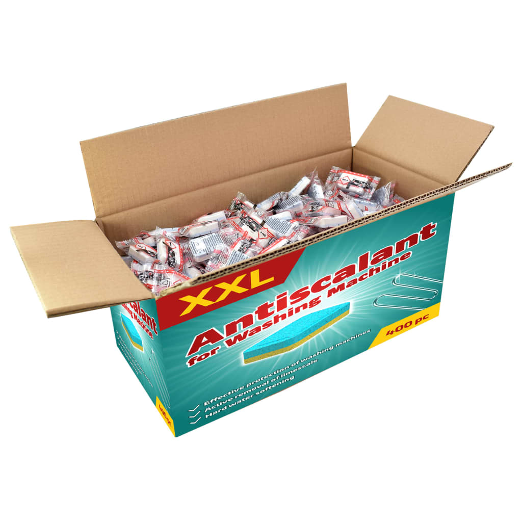 vidaXL Pastillas de Detergente de Lavadora contra Cal Suciedad Limpieza Cantidad 100 pastillas, 200 pastillas, 400 pastillas