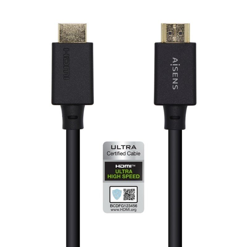 Cable hdmi aisens a150-0420/ hdmi macho - hdmi macho/ 0.5m/ negro