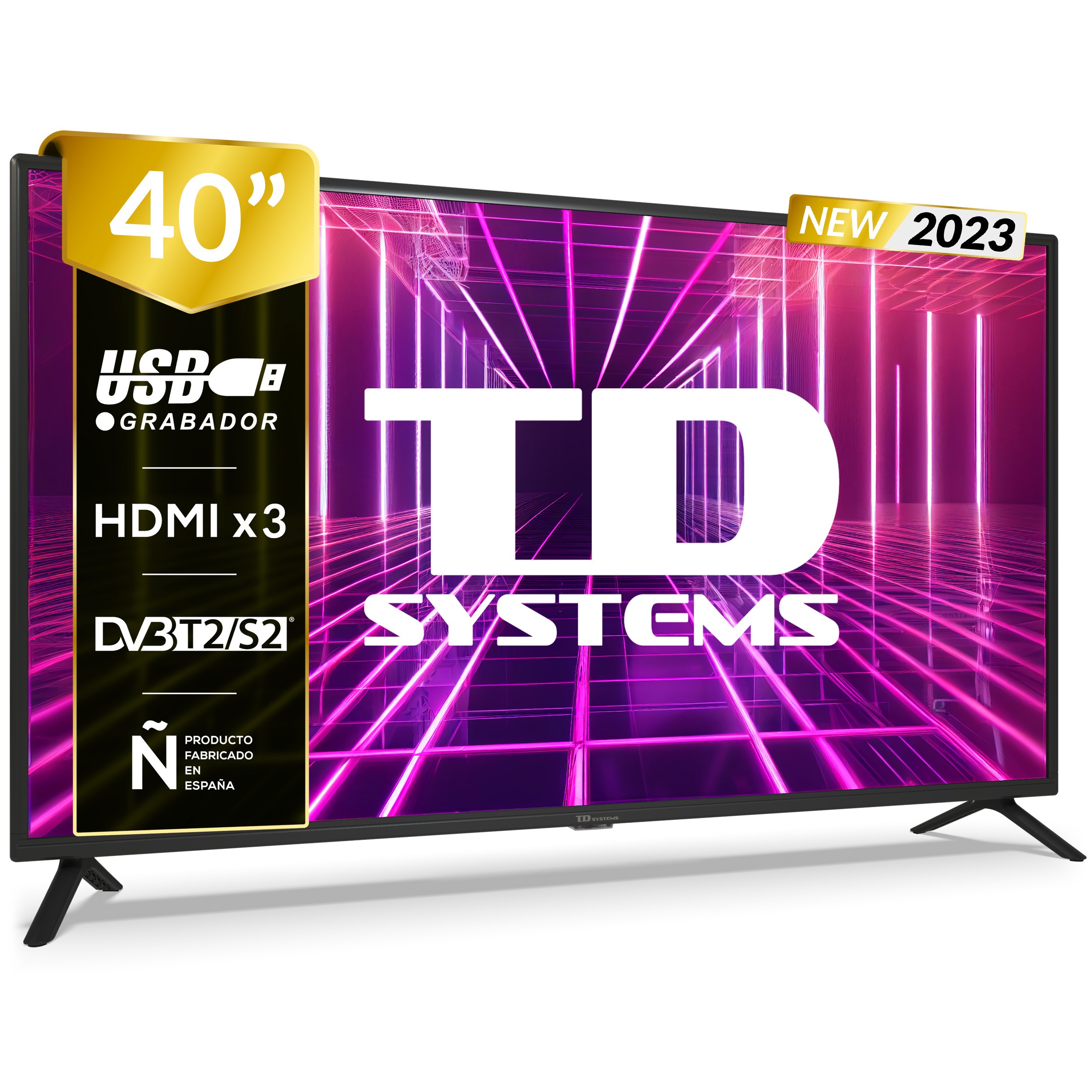 Soporte TV pared fijo para pantallas de televisores de 24 a 50”. VESA  hasta 200 x 200 mm - TD Systems P27M11F