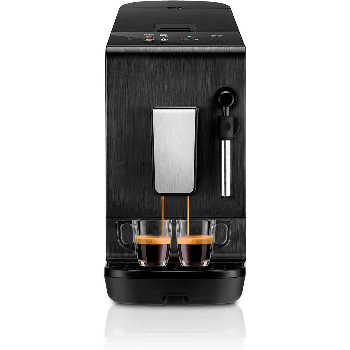 Cafetera Expresso Superautomática Ufesa Sensazione Grano y molido Negra