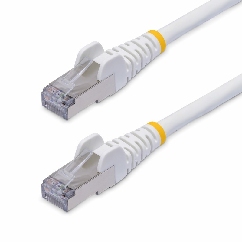StarTech.com - Cable de Red Ethernet CAT8 Blanco 50cm - Snagless - sin Pestillo - 25G/40G - 2000MHz - PoE++ 100W - 26AWG - S/FTP NLWH-50C-CAT8-PATCH