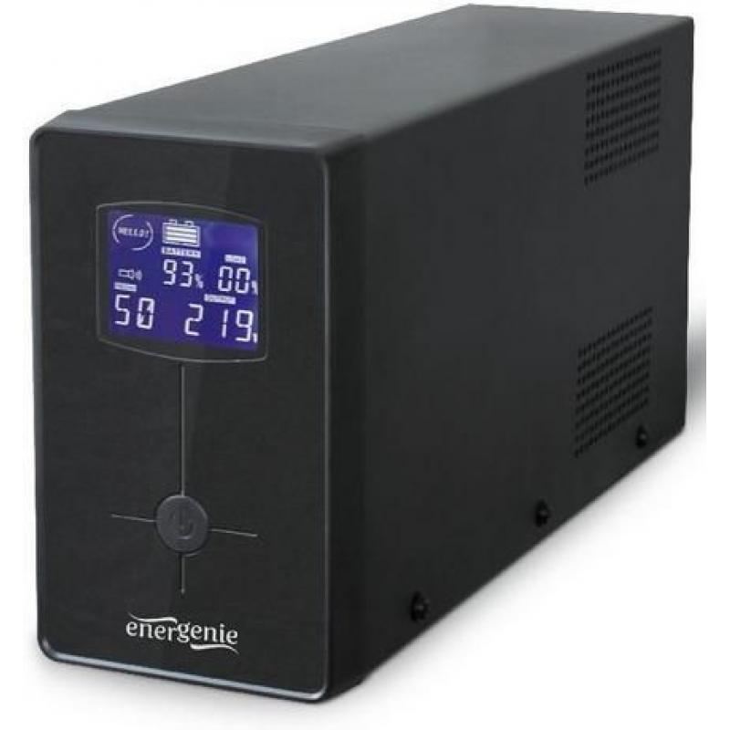SAI Gembird 850VA Batería VRLA 20 Minutos Onda Sinusoidal Modificada LCD Protección Completa