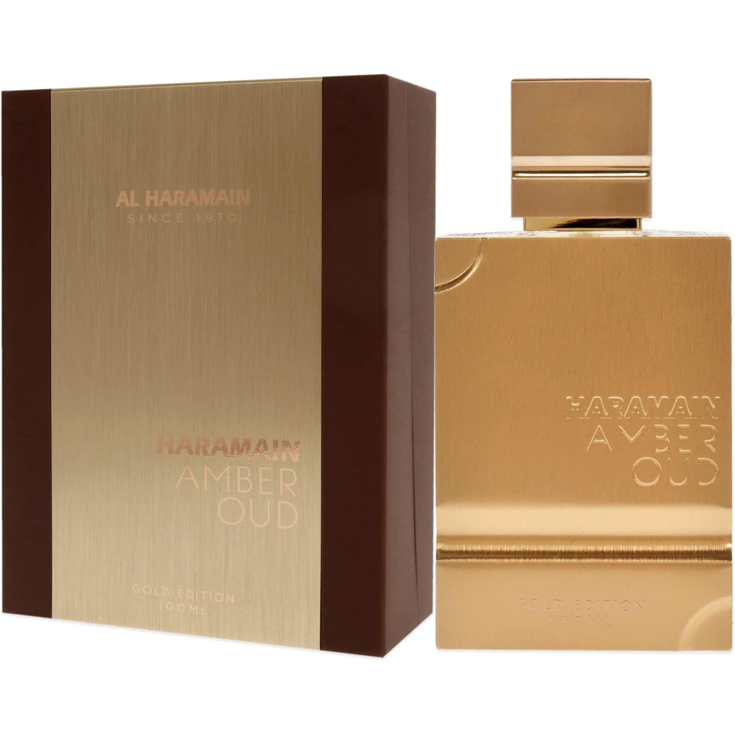 Al Haramain Amber Oud Gold Edition Eau de Parfum 100ml Spray Unisex – Perfume Oriental Unisex con bergamota, notas verdes, melón, piña y ambar