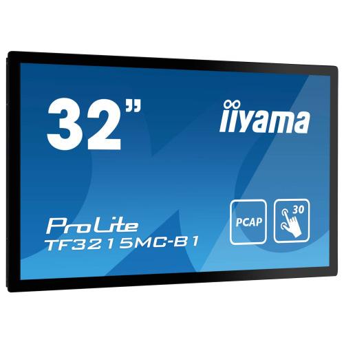 Iiyama prolite tf3215mc-b2 pantalla para pc 80 cm (31.5") 1920 x 1080 pixeles full hd led pantalla táctil quiosco negro