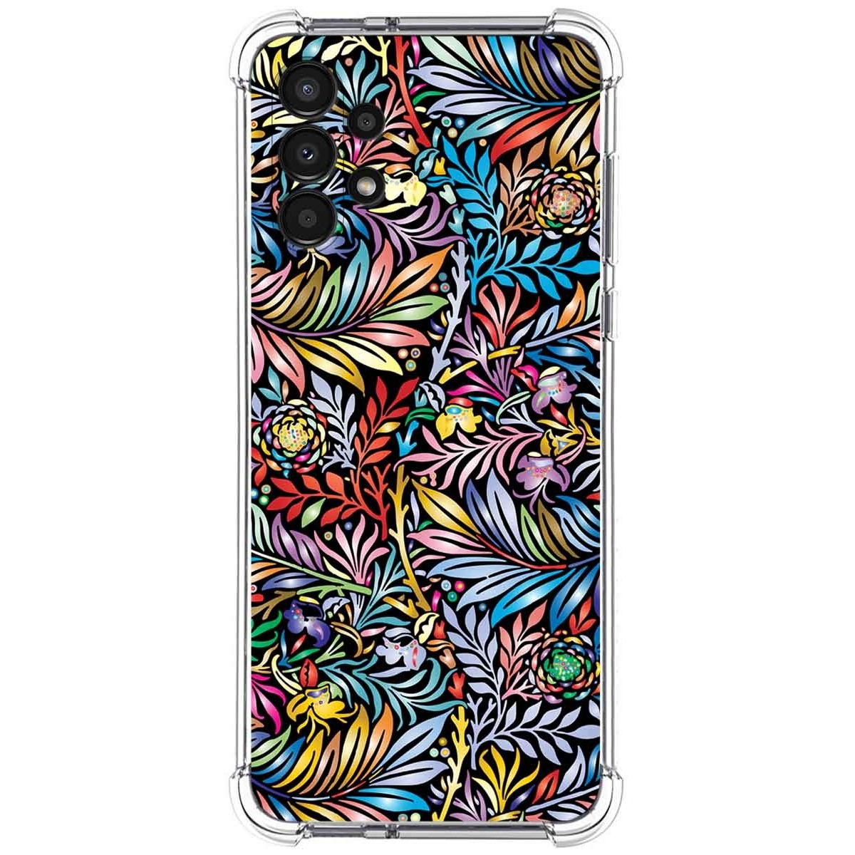 Funda Silicona Antigolpes para Samsung Galaxy A13 4G diseño Flores 04 Dibujos