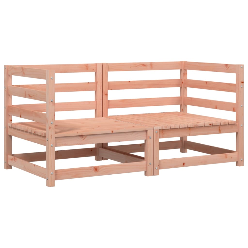 Vidaxl Sofás Esquineros Jardín 2 Uds Madera Pino Impregnada Pino Natural