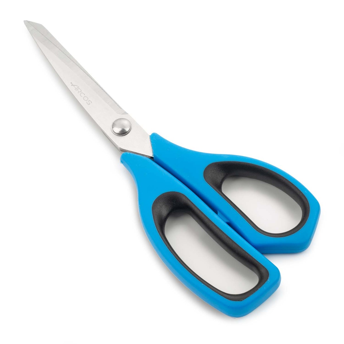 Arcos Tijeras cocina Acero Inoxidable. Estas tijerase utilizan para cortar,eparar y rebanar diferentes tipos carne. Mango polipropileno y Hoja 235 mm. Serie Prochef. Color azul.