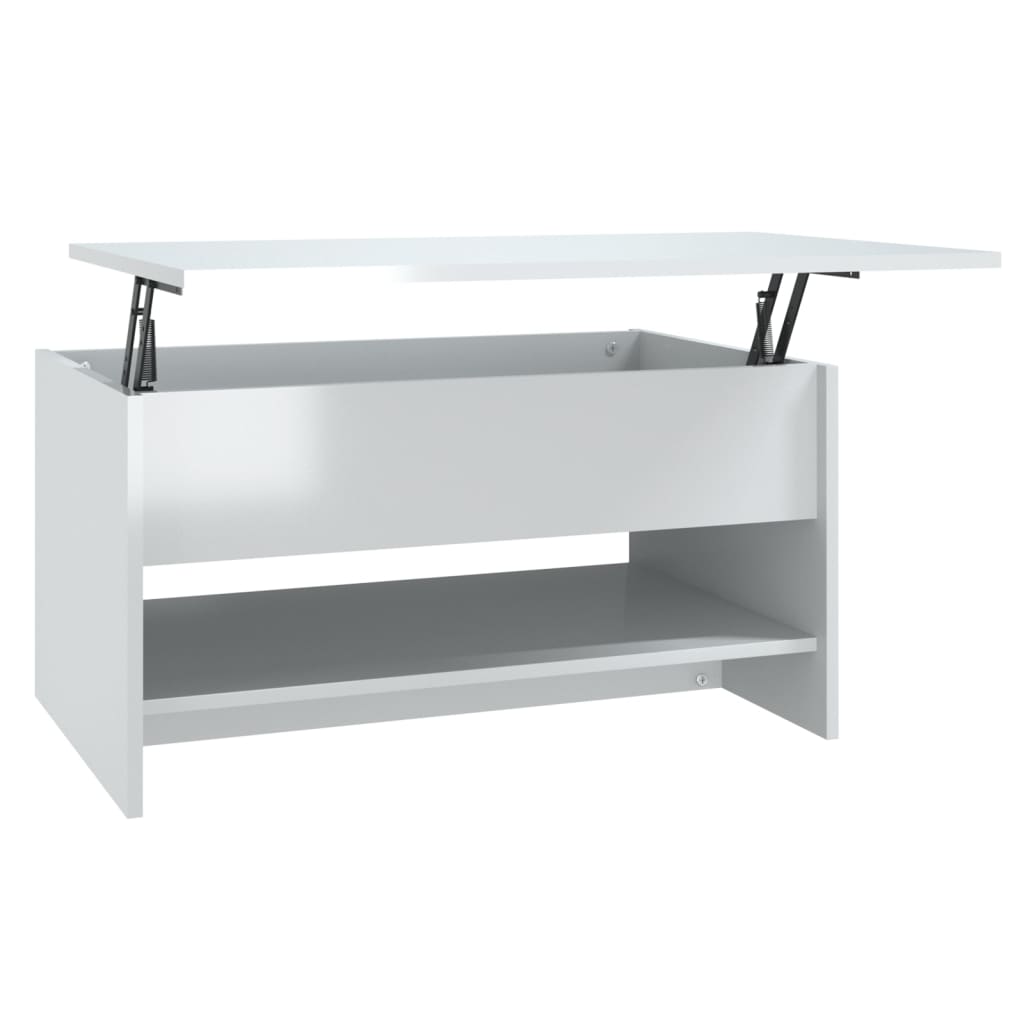 Mesa de Centro Vidaxl Madera Contrachapada 80x50x40 Cm - Blanco