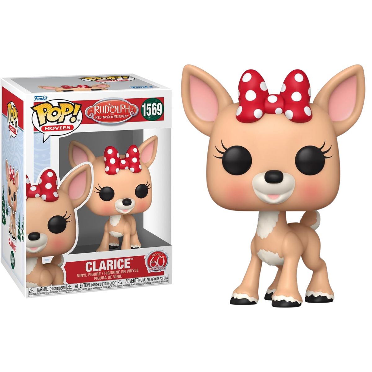 FUNKO POP! RUDOLPH - CLARICE 60 ANIVERSARIO, 81040, Nº1569, PRODUCTO CON LICENCIA OFICIAL