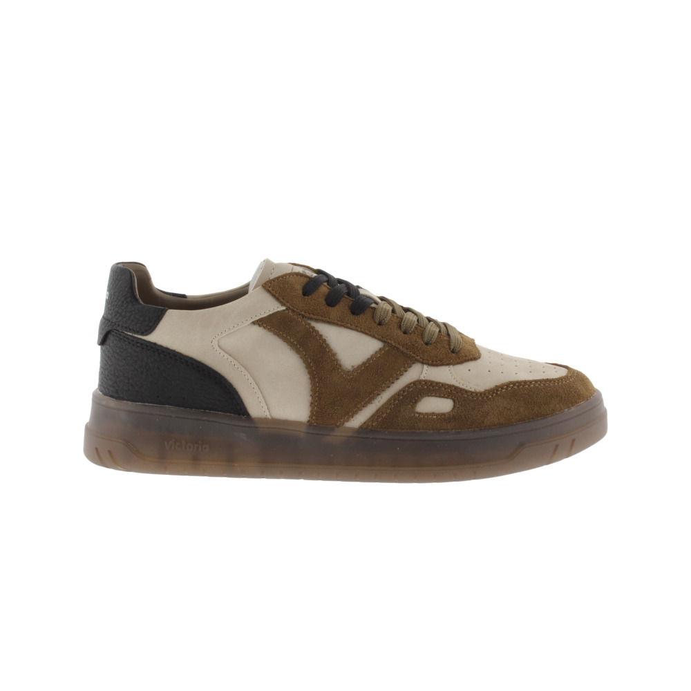 Victoria Seúl Zapatillas con piezas de serraje y suela caramelo 1257152