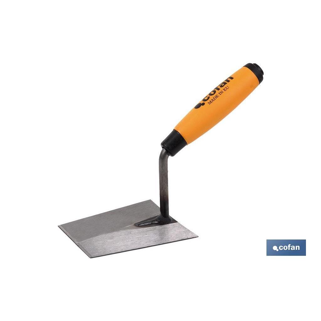 COFAN - Paleta forjada modelo Alicatador | Medidas: 125 mm de longitud | Para la construcción | Mango de goma