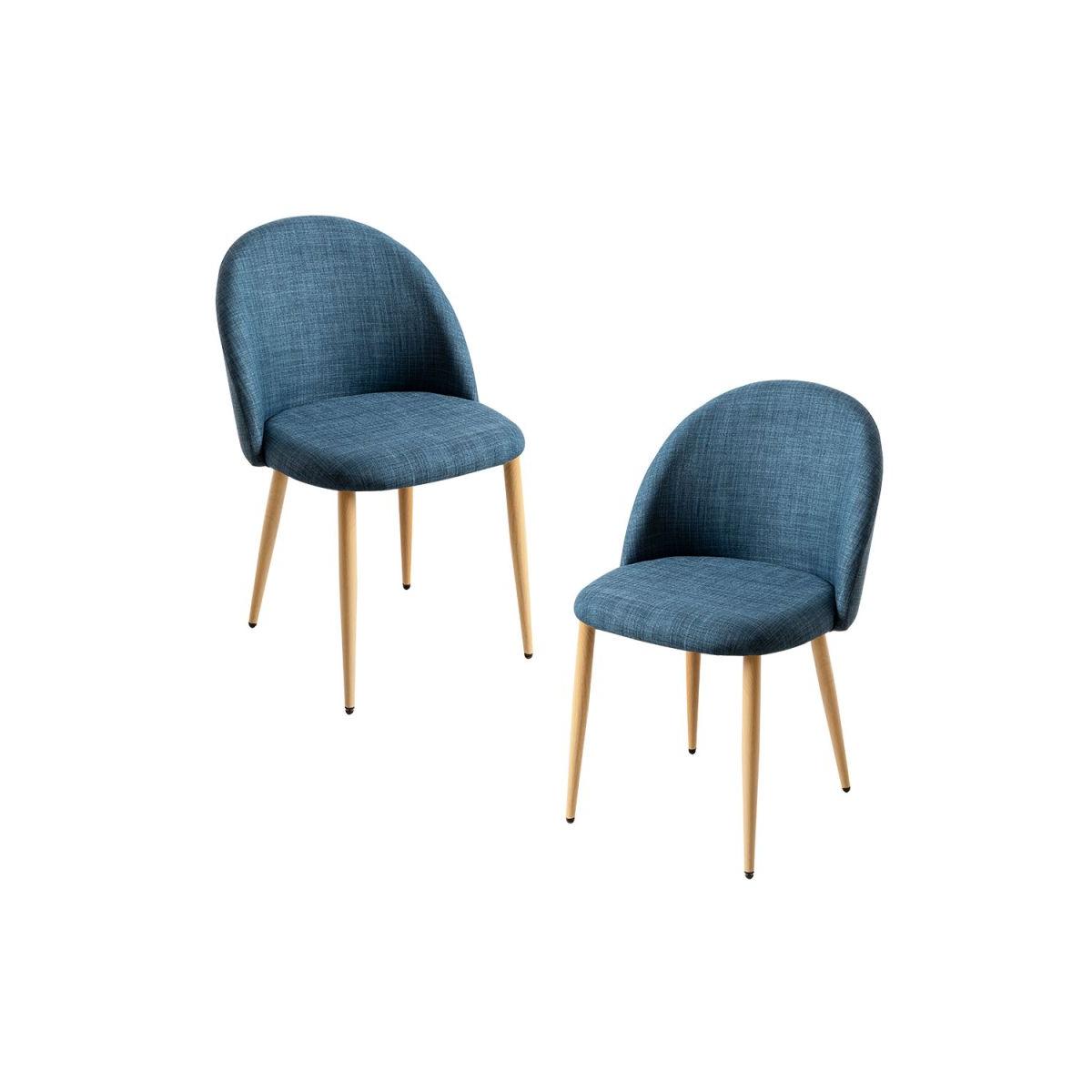 Regalos Miguel - Packs Sillas Comedor - Pack 2 Sillas Vint Tela - Azul marino