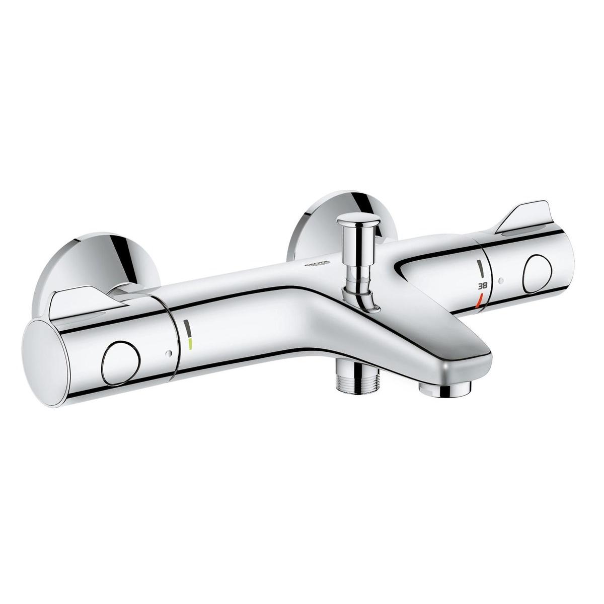 Grifo de bañera GROHE Grohtherm 800 - termostático, DN 15, cromado, desviador bañera/ducha, cartucho cerámico