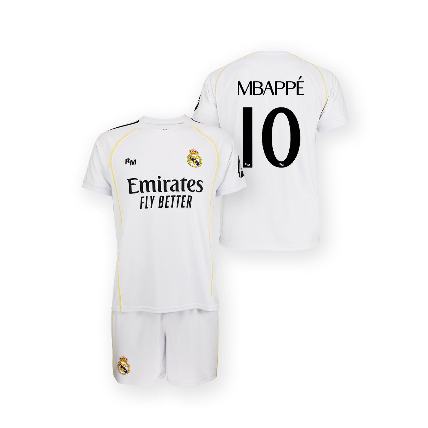 Real Madrid Conjunto Infantil 1a equipación 25-26 - Réplica Oficial Mbappe