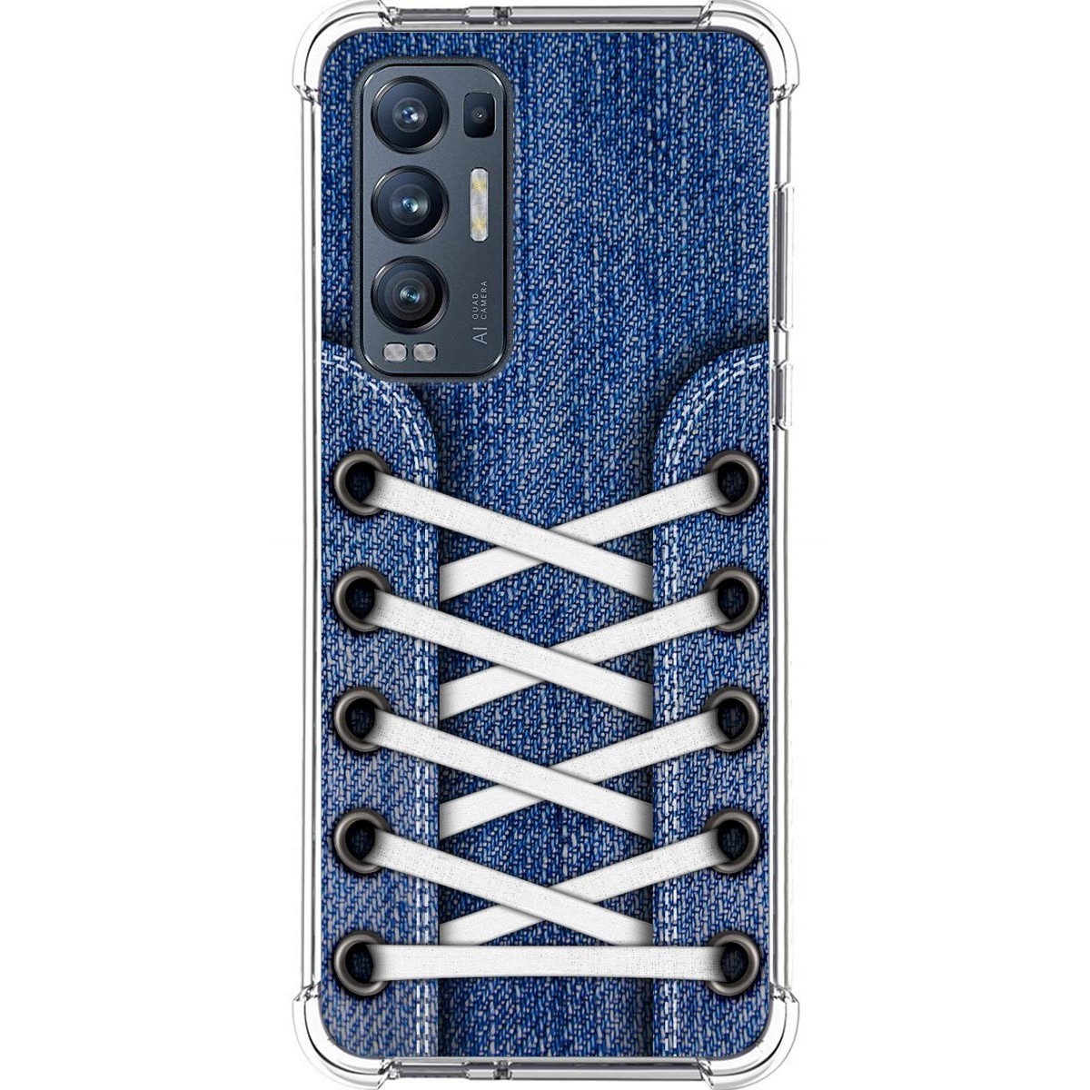 Tumundosmartphone Funda Silicona Antigolpes para Oppo Find X3 Neo 5G diseño Zapatillas 01 Dibujos