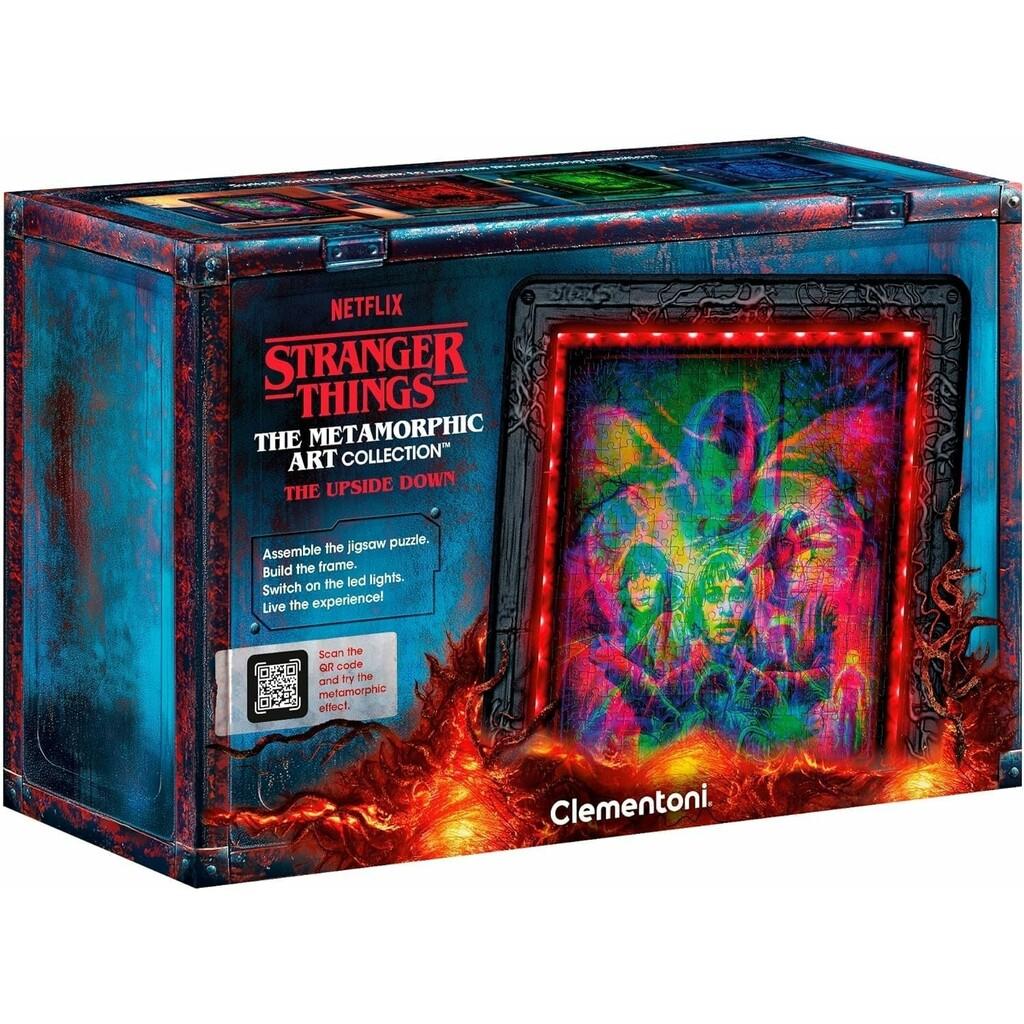 Stranger Things Puzzle Metamórfico The Upside Down de 520 Piezas con Luz LED