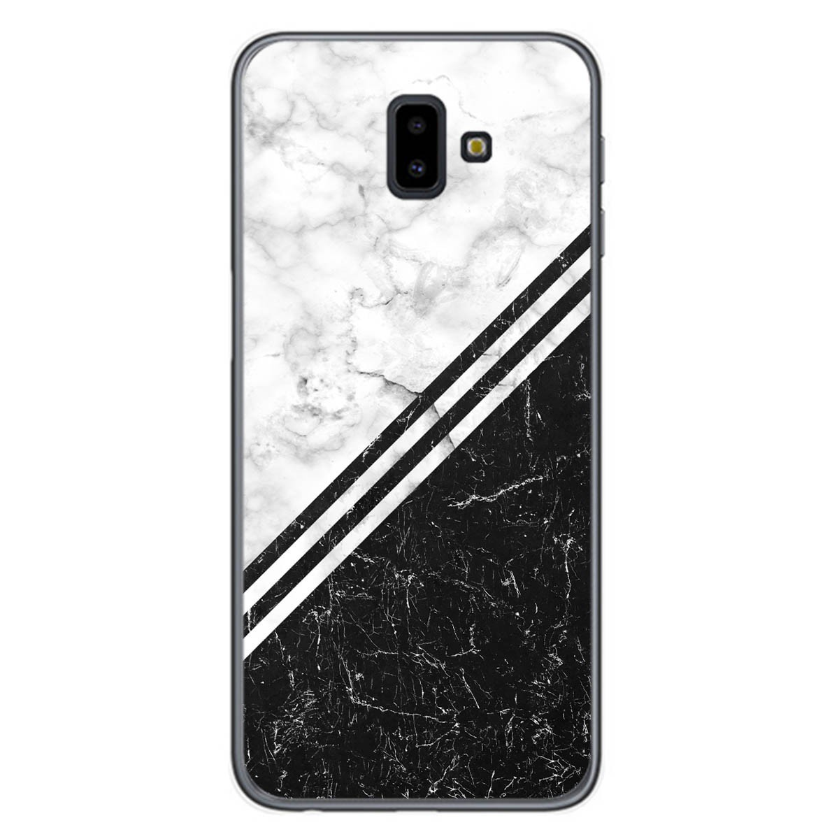 Tumundosmartphone Funda Gel Tpu para Samsung Galaxy J6+ Plus diseño Mármol 01 Dibujos