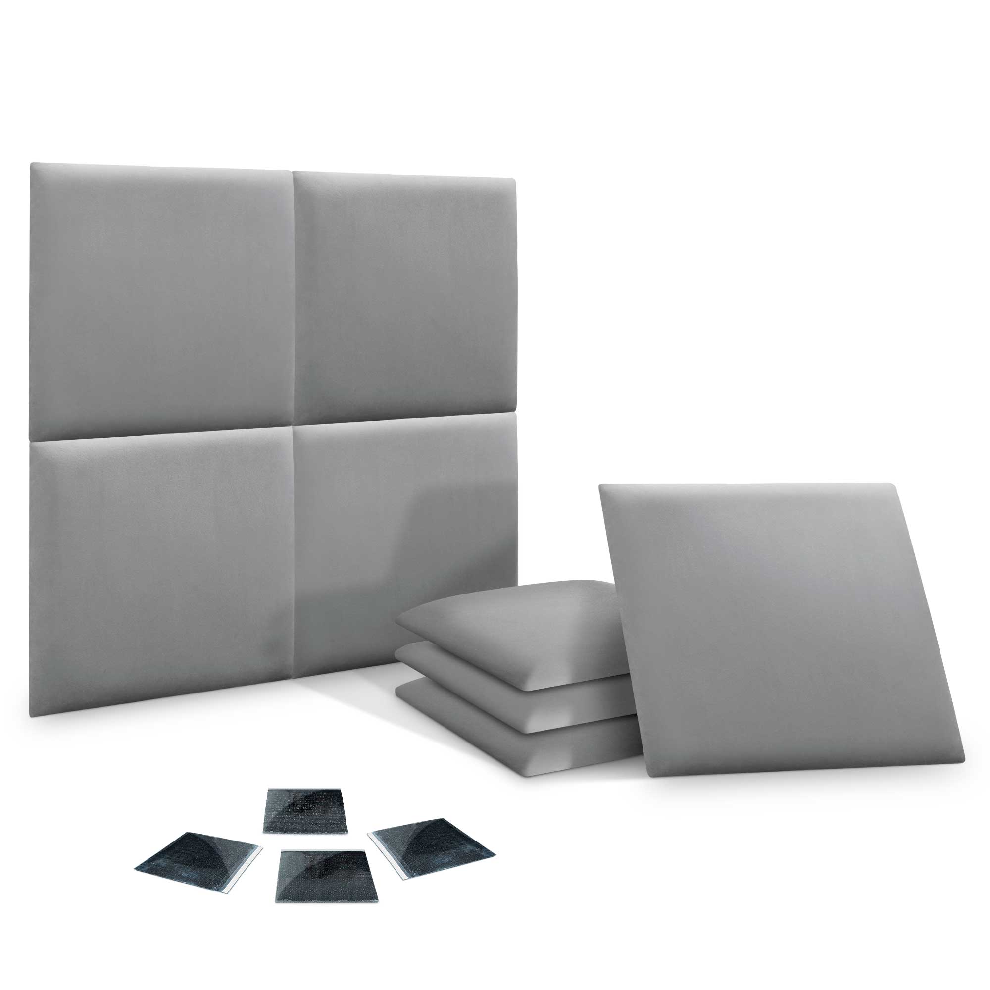 DHOME Juego de Paneles Tapizados de Terciopelo Premium Pack Autoadhesivos para Pared Acústicos Absorbentes Protección