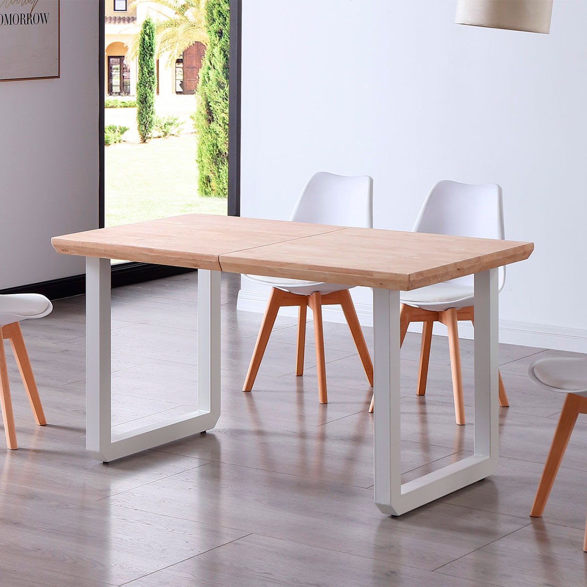 Mesa de comedor extensible Roma 77x140x80 cm Adec
