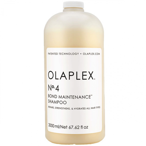 Olaplex - OLAPLEX Nº4 BOND MAINTENANCE CHAMPÚ 2 LITROS es un champú formulado con el multiplicador de enlaces Olaplex. Reconstruye internamente e incrementa los niveles de nutrición para aportar un increíble brillo y fácil manejo.